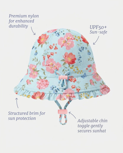 Swim Bell Hat Twinkle Aqua Garden
