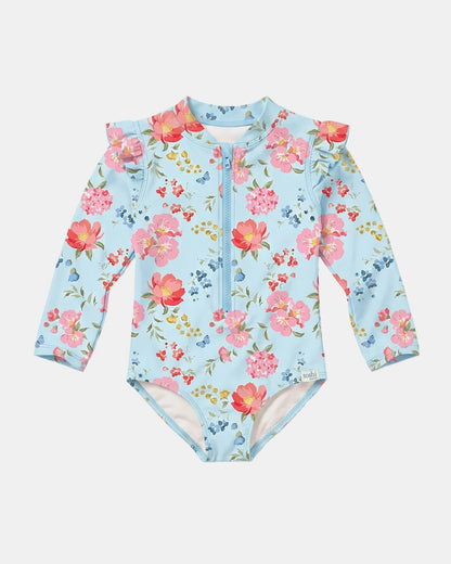 Swim Bodysuit Twinkle Aqua Garden