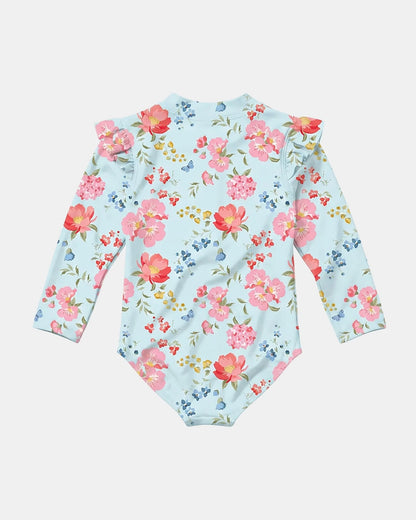 Swim Bodysuit Twinkle Aqua Garden