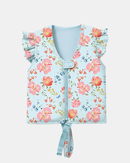 Swim Float Vest Twinkle Aqua Garden UPF 50+