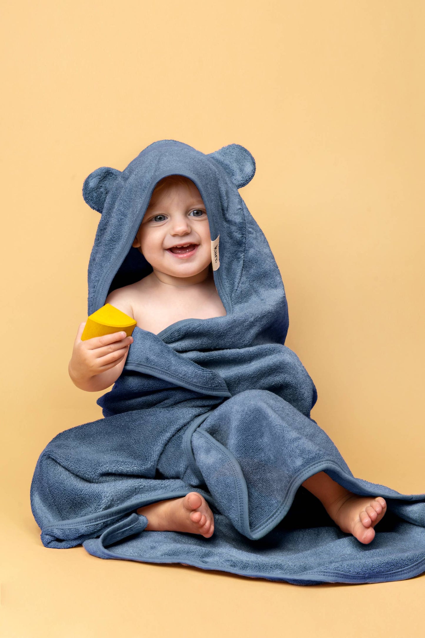 Hooded Towel: Blue Shadow