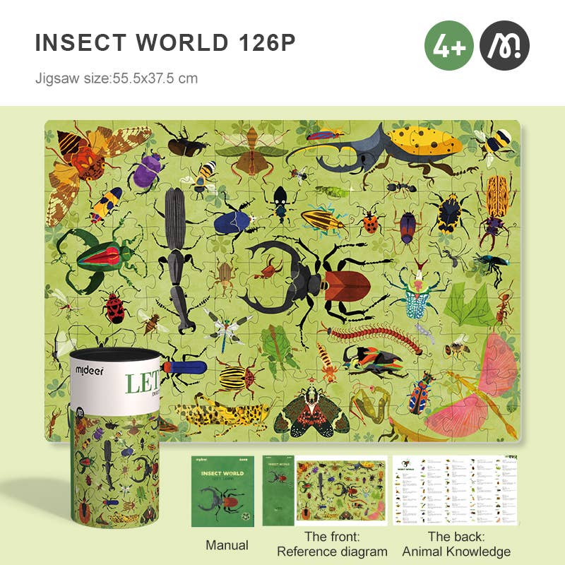 Mideer Let's Learn - Insect World Puzzle