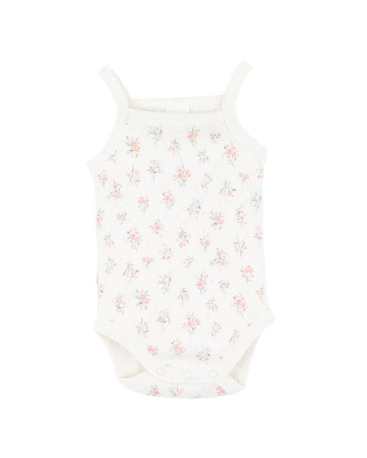 Anya Ditsy Print Organic Singlet Bodysuit