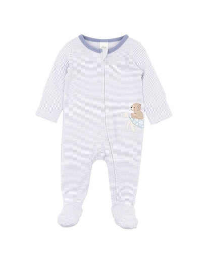 Axel Stripe Organic LS Zipsuit