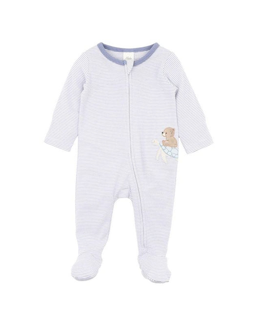 Axel Stripe Organic LS Zipsuit