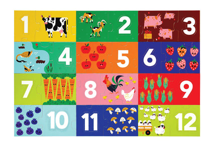 Let's Learn Puzzle 36pc - Barnyard 123