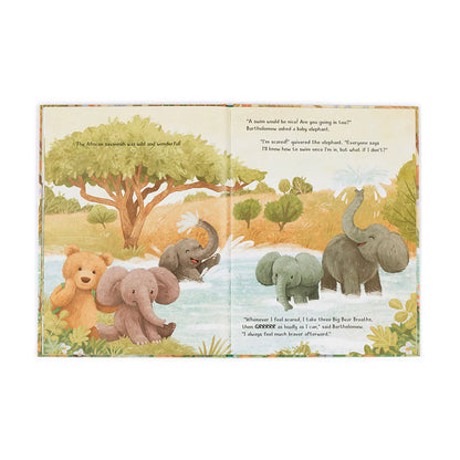 Jellycat It's A Big World Bartholomew Bear Book