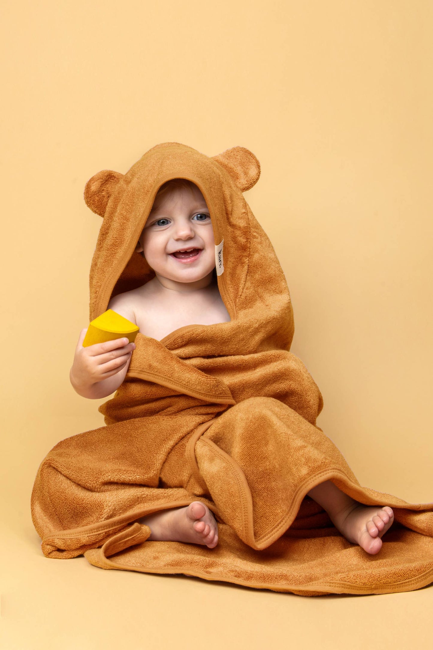 Hooded Towel: Caramel