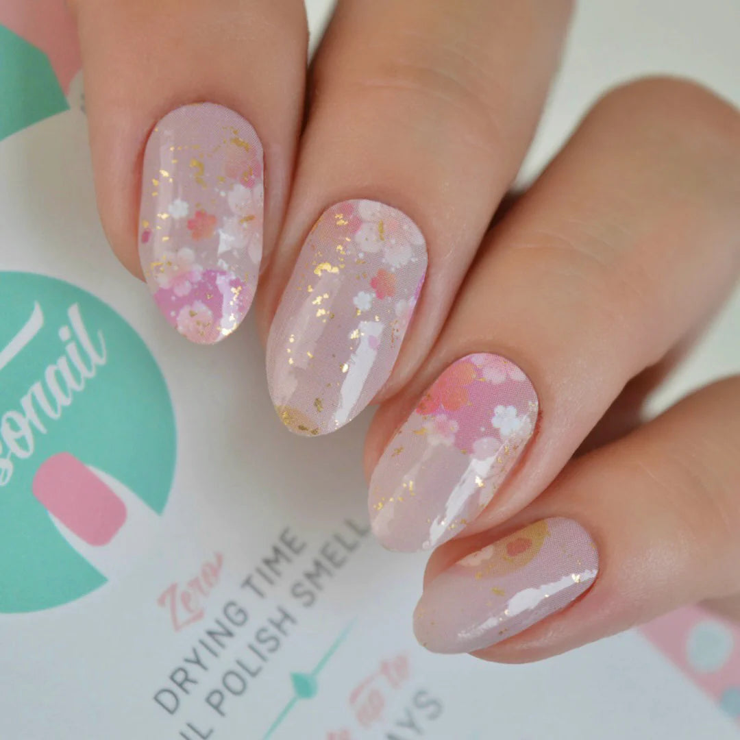 Blossom - Floral Nail Polish Wraps