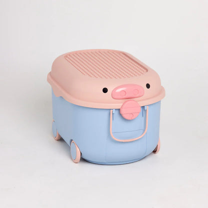 Ride Along Storage Pig - Pink and Blue /Large