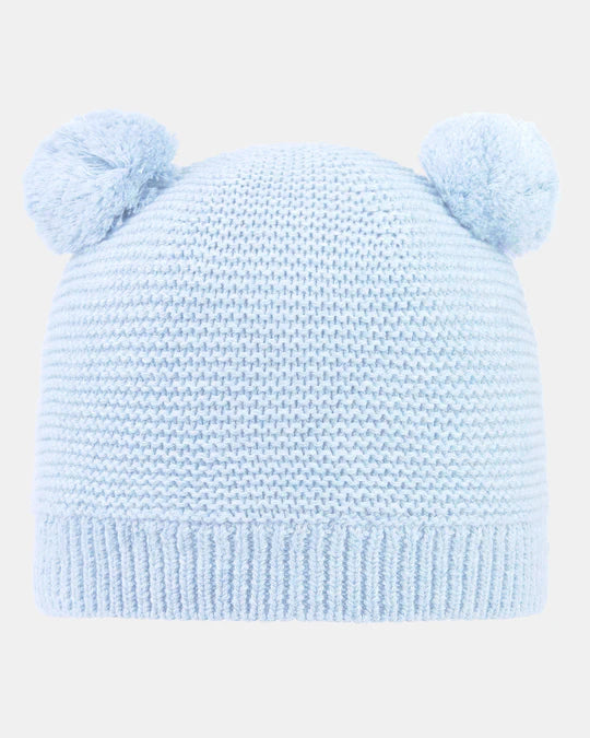 Organic Beanie Snowy - Bluebird