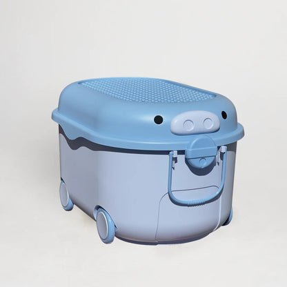 Ride Along Storage Pig - Ice Block Blue/ Large