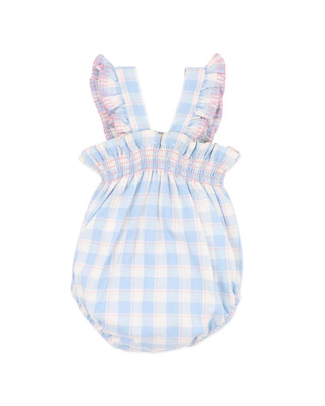Bonnie Check Organic Bodysuit