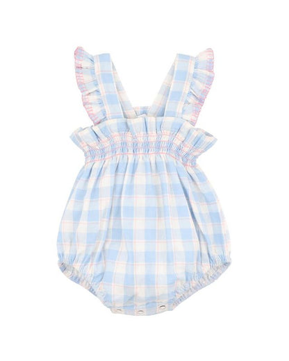 Bonnie Check Organic Bodysuit