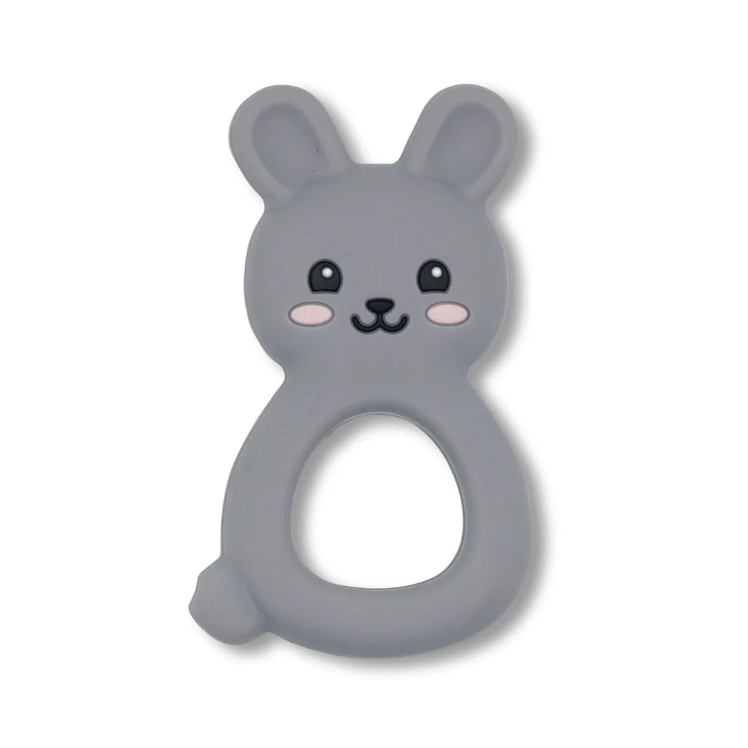 Bunny Teether - Soft Grey