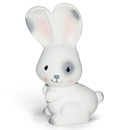 Tikiri Bunny Rubber Teether Rattle & Bath Toy
