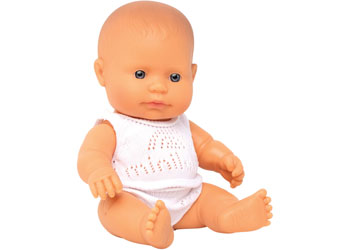 Baby Doll Caucasian Girl, 21cm