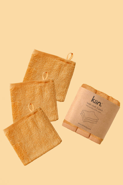 Wash Cloths 3 Pack: Ivory