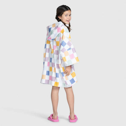 Checkerboard - Kids Poncho Towel