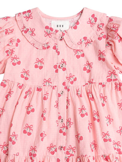 Cherry Pie Tiered Smock Dress