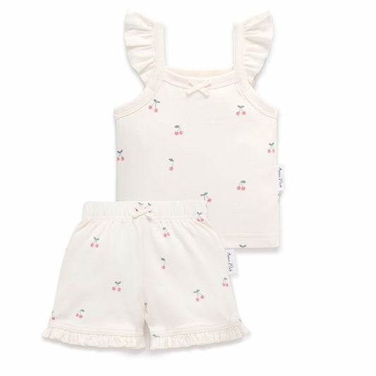 Cherry Ruffle Set