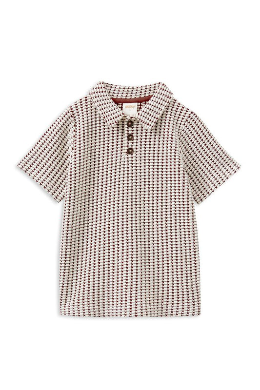 Chocolate Knit Polo