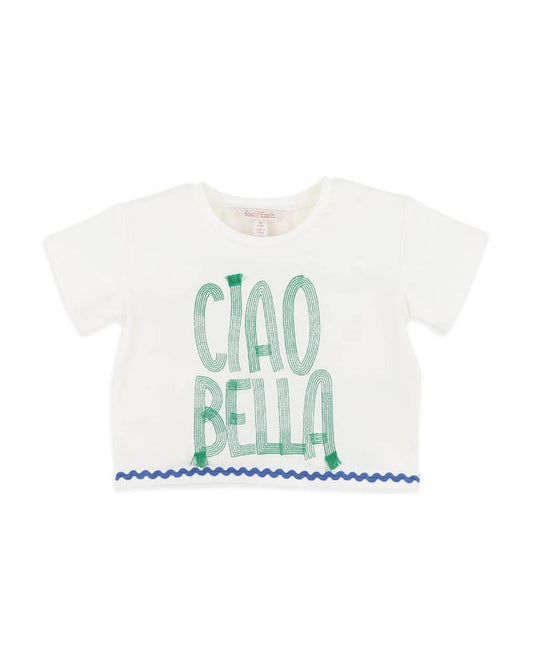 Summer Vacay Ciao Bella Embroidered Tee