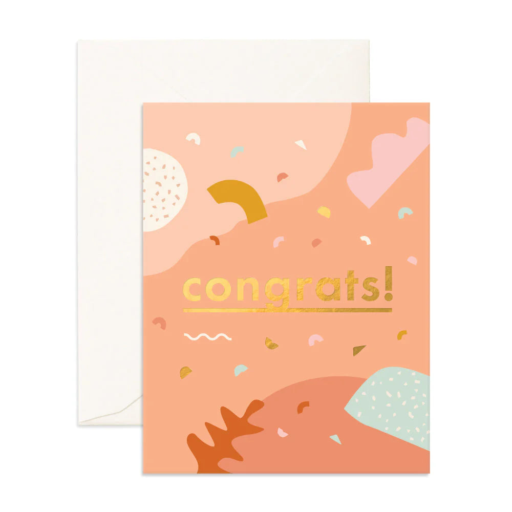 Congrats Abstract Greeting Card