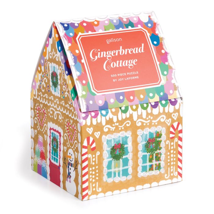 Joy Laforme Gingerbread Cottage Puzzle 500pc