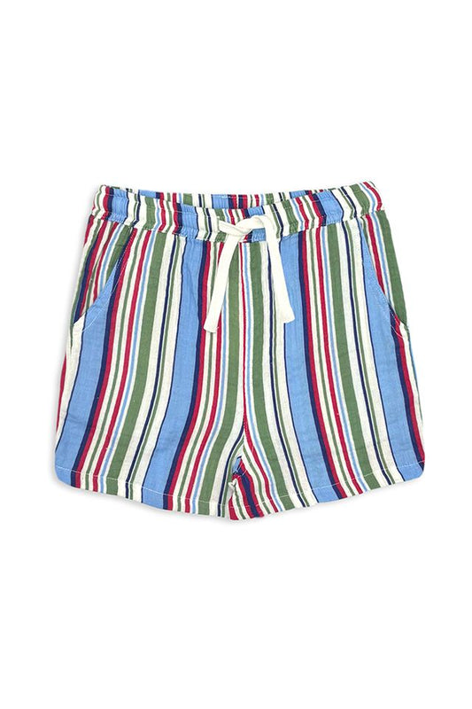 Crinkle Stripe Short