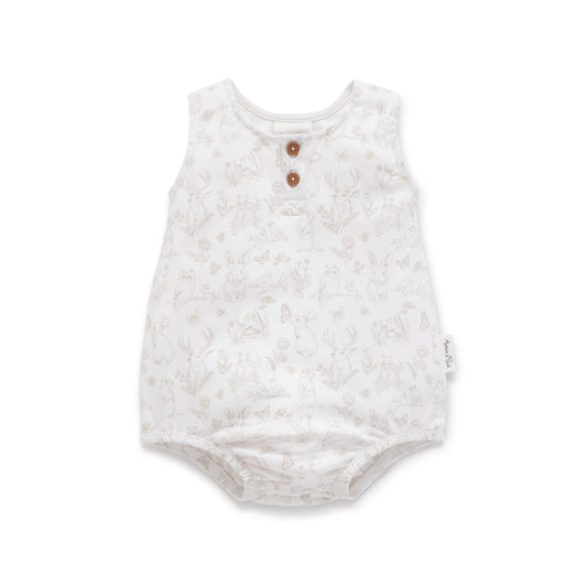 Cute Creatures Bubble Romper