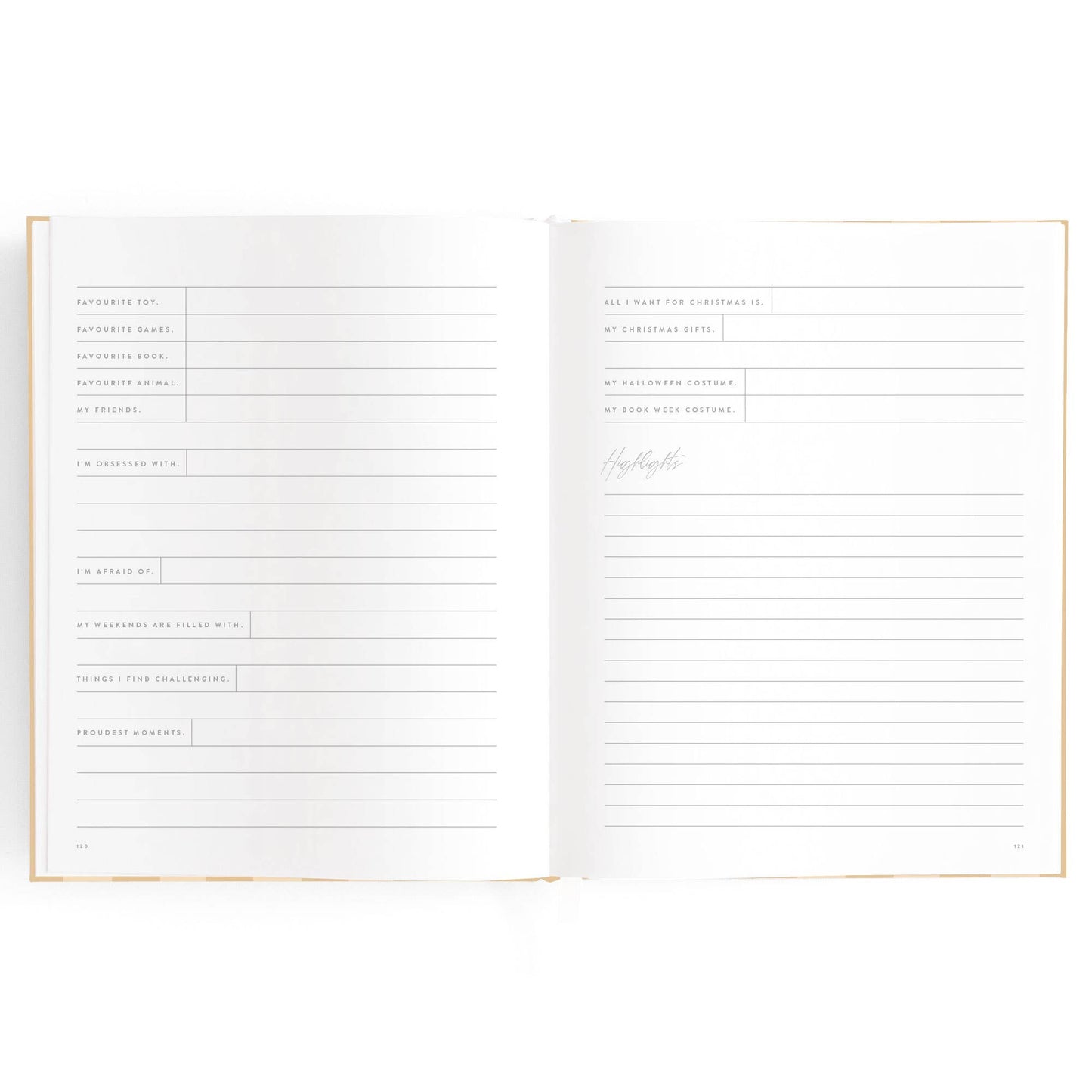 Baby Book Coffee Stripe
