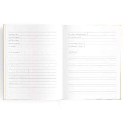 Baby Book Coffee Stripe