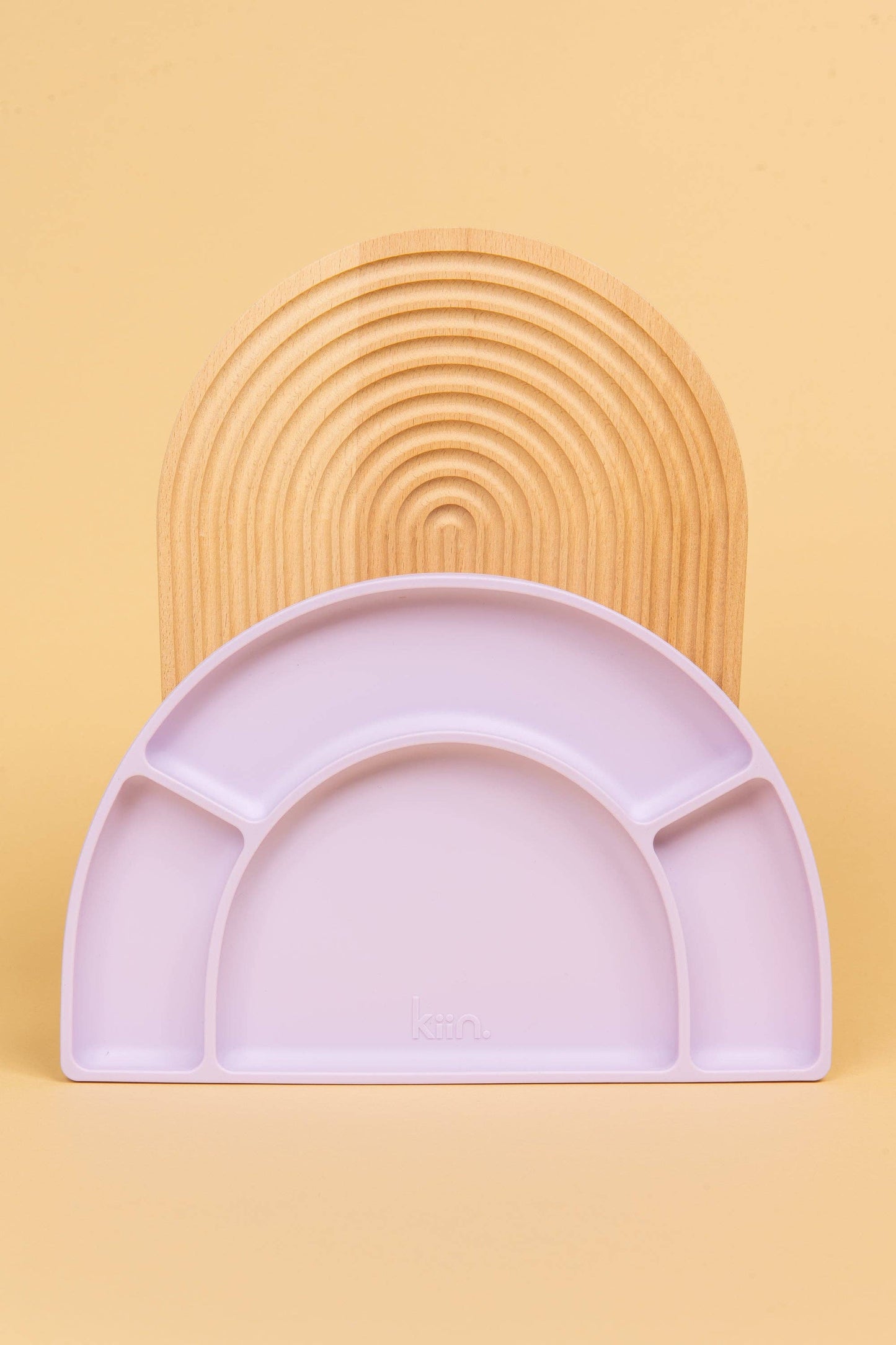 Silicone Divided Plate: Lilac