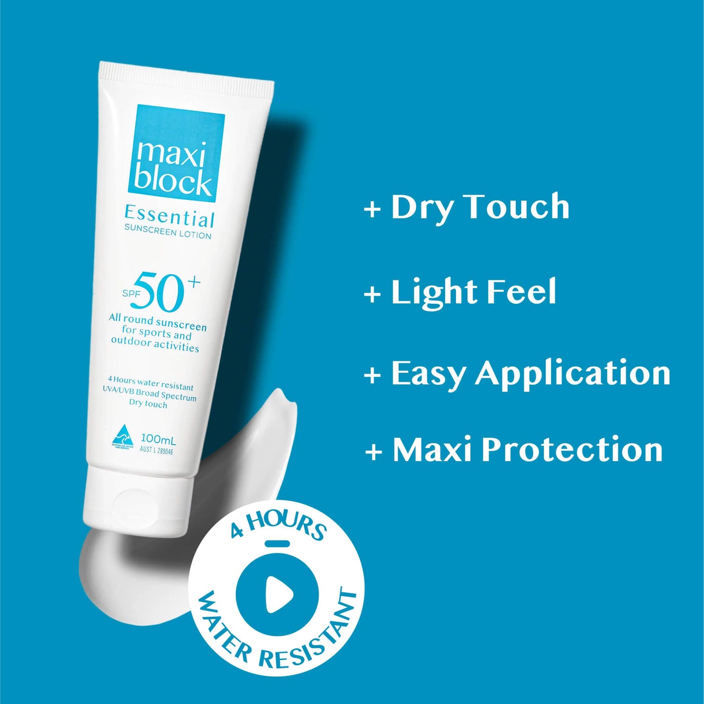 100mL Essential Dry Touch Sunscreen SPF50+