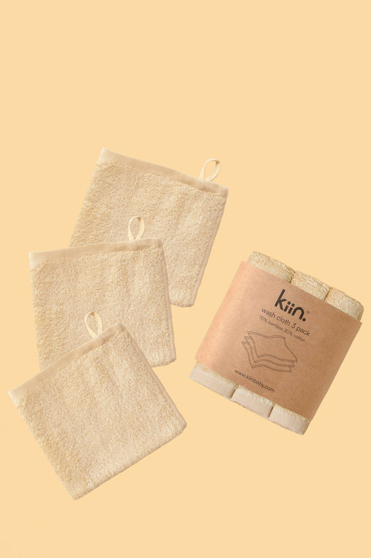 Wash Cloths 3 Pack: Oat