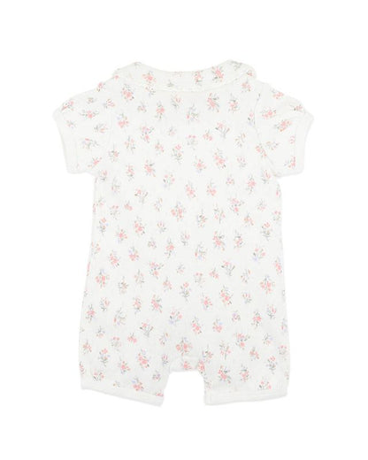 Anya Ditsy Print Organic SS Zipsuit