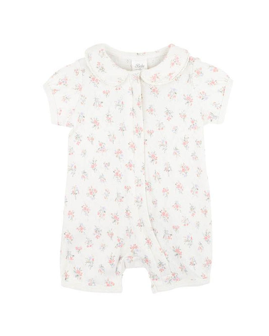 Anya Ditsy Print Organic SS Zipsuit