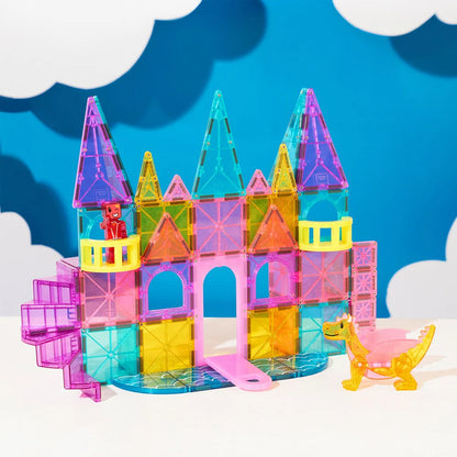 MAGNA-TILES - Castle DLX + microMAGS - 48pc Set