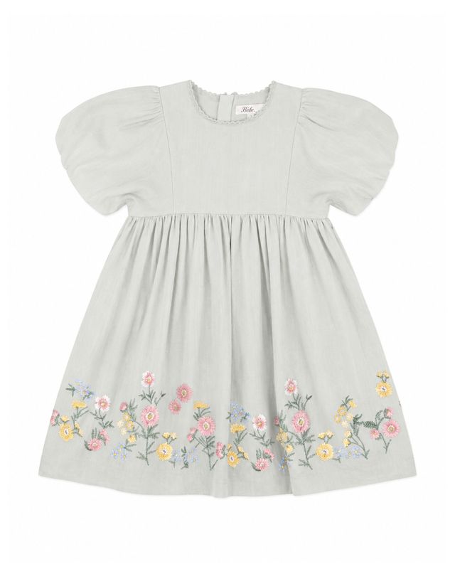 Pia Embroidered Hem Dress