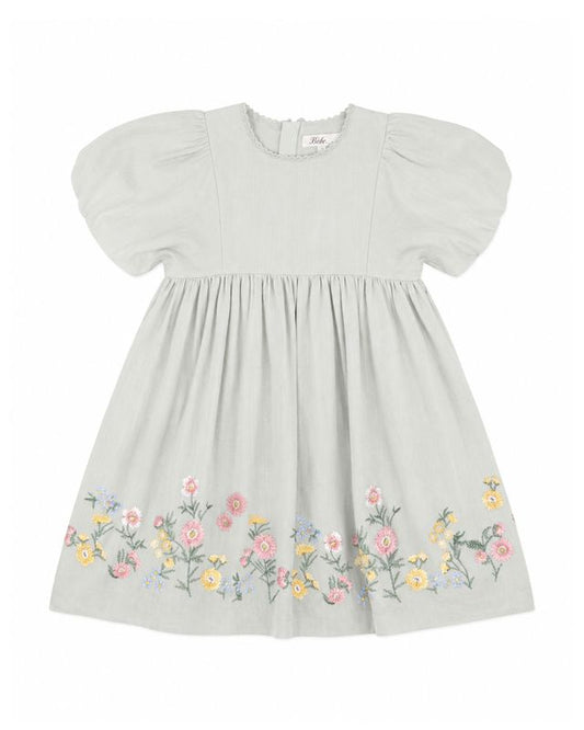 Pia Embroidered Hem Dress