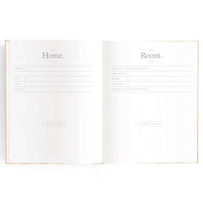 Baby Book Coffee Stripe