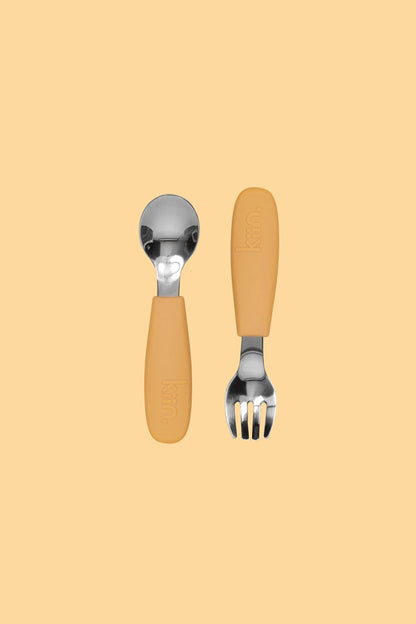 Silicone Cutlery Set: Vanilla