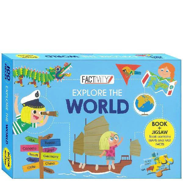 Explore The World 100pc Book & Puzzle