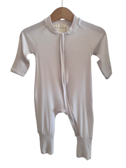 Light Weight Eco-Jumpsuit - Dove white