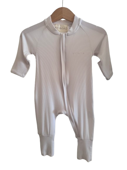 Light Weight Eco-Jumpsuit - Dove white