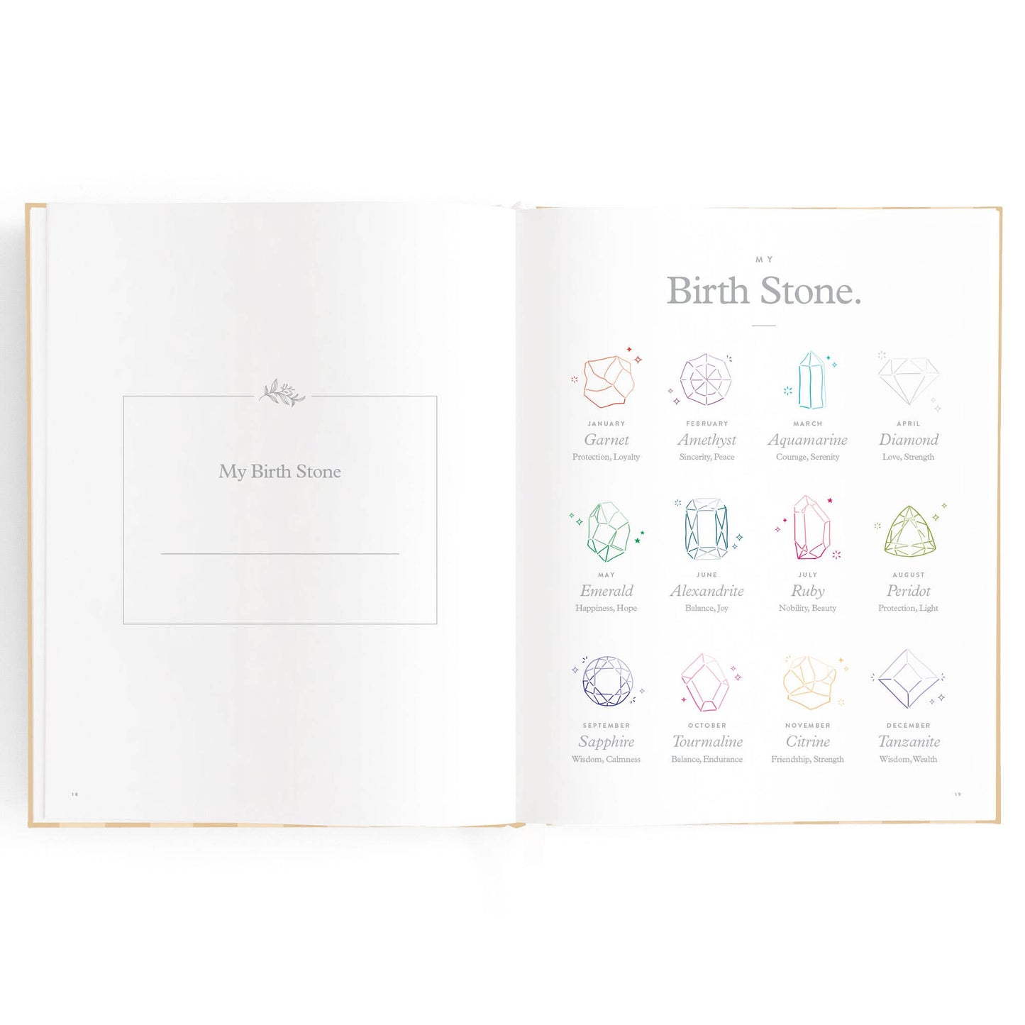Baby Book Coffee Stripe