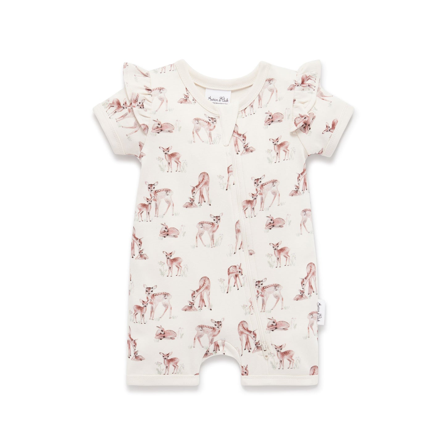 Fawn Meadow Zip Romper