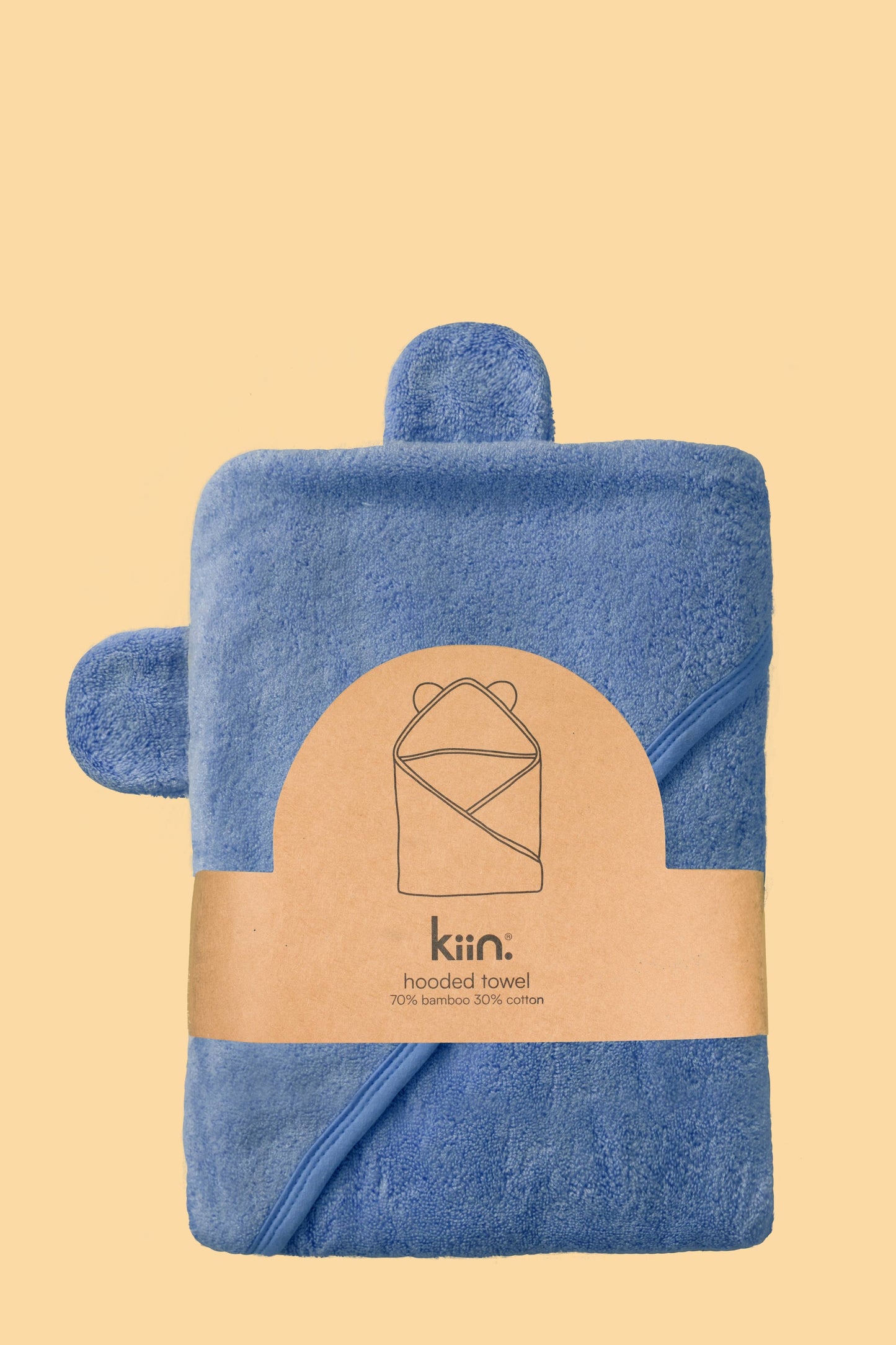 Hooded Towel: Blue Shadow