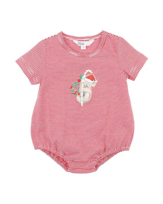 Festive Koala Stripe Bodysuit